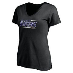 Baltimore Ravens Women's Mascot In Bounds V-Neck T-Shirt - Black cheap