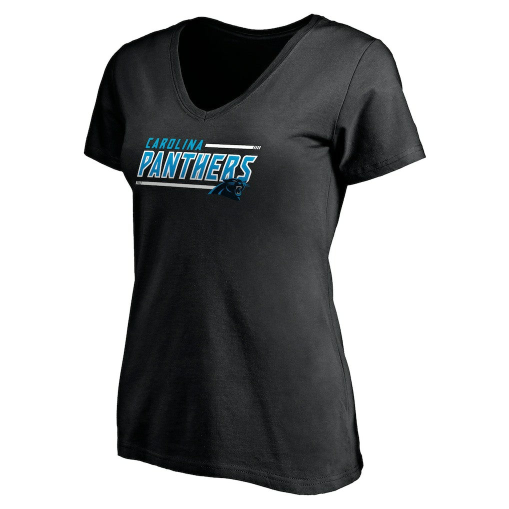 Carolina Panthers Women's Mascot In Bounds V-Neck T-Shirt - Black cheap