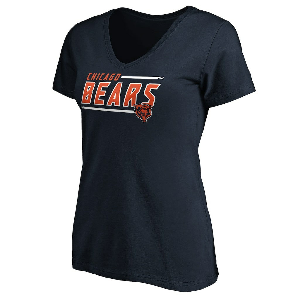 Chicago Bears Women's Mascot In Bounds V-Neck T-Shirt - Navy sale