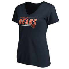 Chicago Bears Women's Mascot In Bounds V-Neck T-Shirt - Navy sale