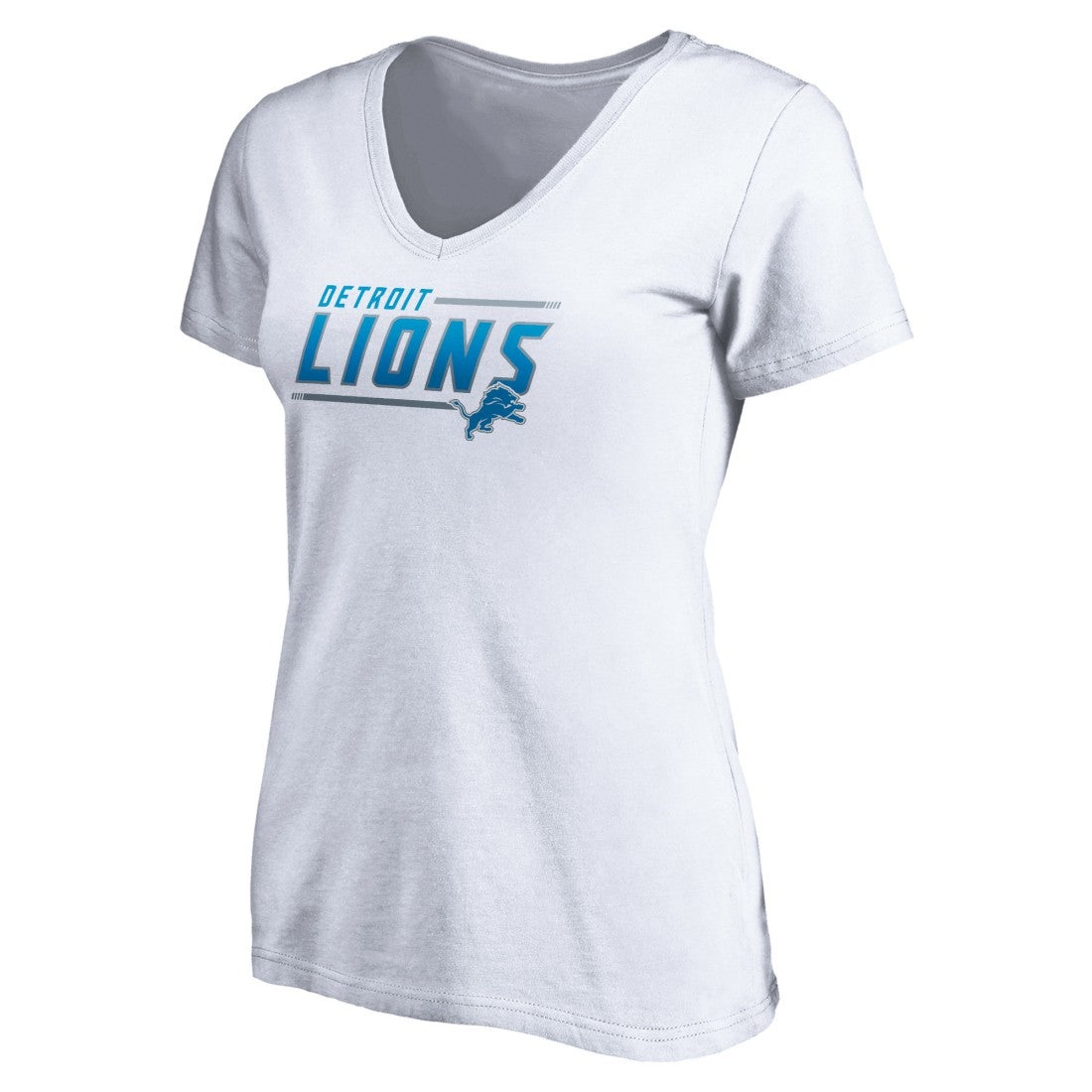 Detroit Lions Women's Mascot In Bounds V-Neck T-Shirt - White online