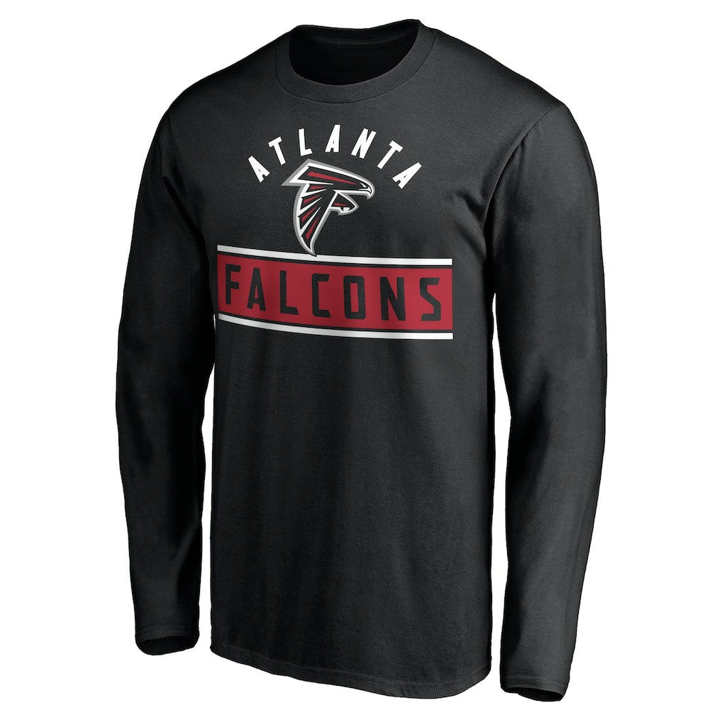Atlanta Falcons Team Arch Knockout Long Sleeve T-Shirt - Black cheap