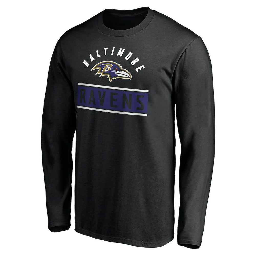 Baltimore Ravens Team Arch Knockout Long Sleeve T-Shirt - Black sale