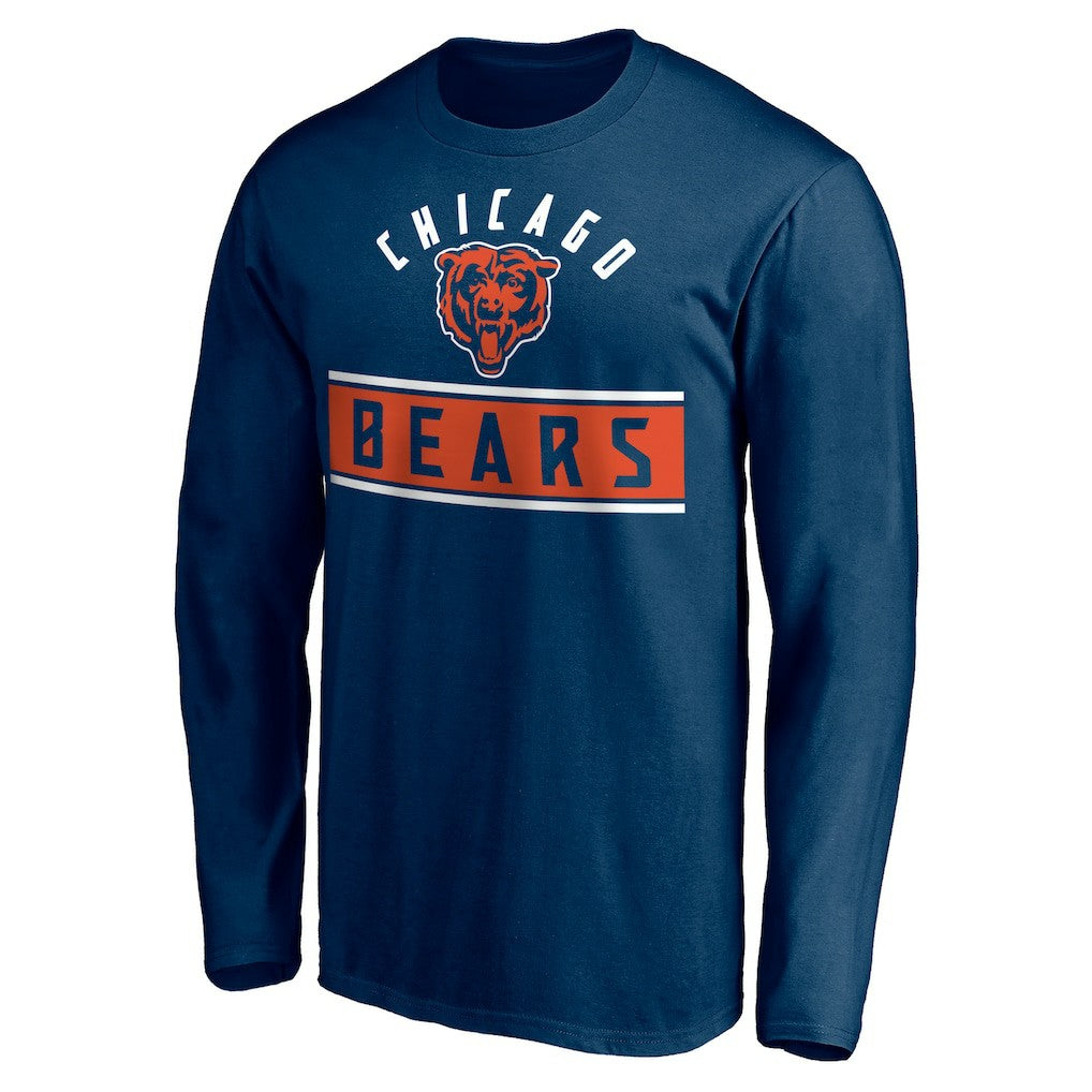 Chicago Bears Team Arch Knockout Long Sleeve T-Shirt - Navy outlet