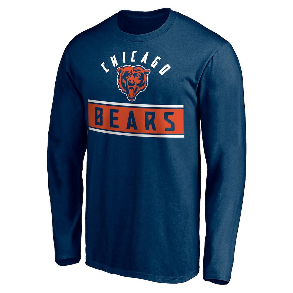 Chicago Bears Team Arch Knockout Long Sleeve T-Shirt - Navy outlet