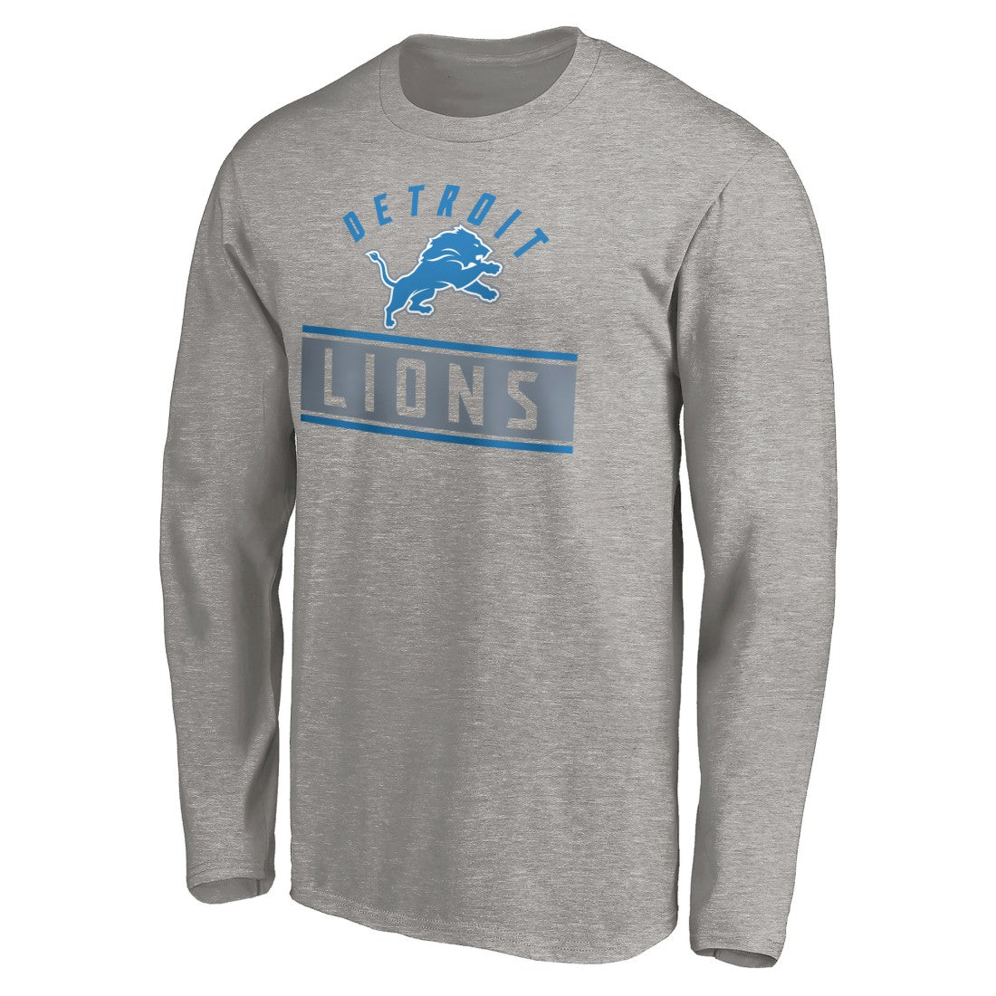 Detroit Lions Team Arch Knockout Long Sleeve T-Shirt - Heather Gray for sale