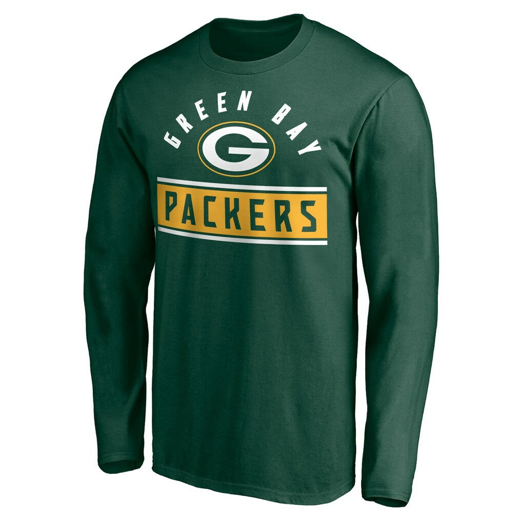 Green Bay Packers Team Arch Knockout Long Sleeve T-Shirt - Green on sale