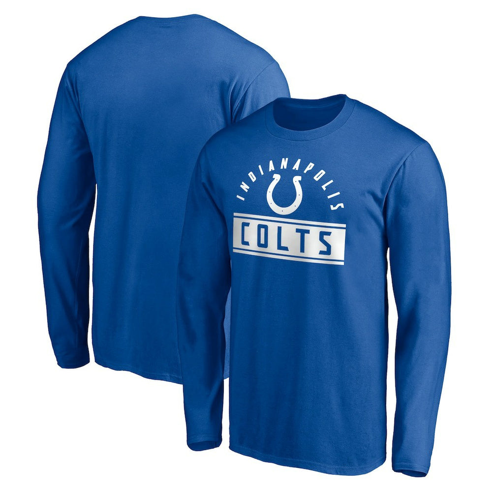 Indianapolis Colts Team Arch Knockout Long Sleeve T-Shirt - Royal for sale