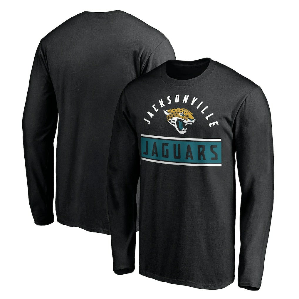 Jacksonville Jaguars Team Arch Knockout Long Sleeve T-Shirt - Black outlet