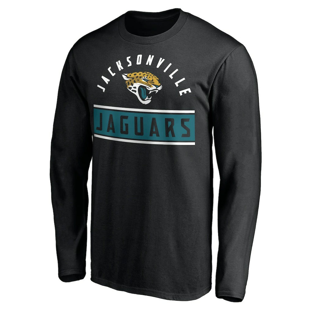 Jacksonville Jaguars Team Arch Knockout Long Sleeve T-Shirt - Black outlet