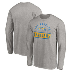 Los Angeles Chargers Team Arch Knockout Long Sleeve T-Shirt - Heather Gray cheap