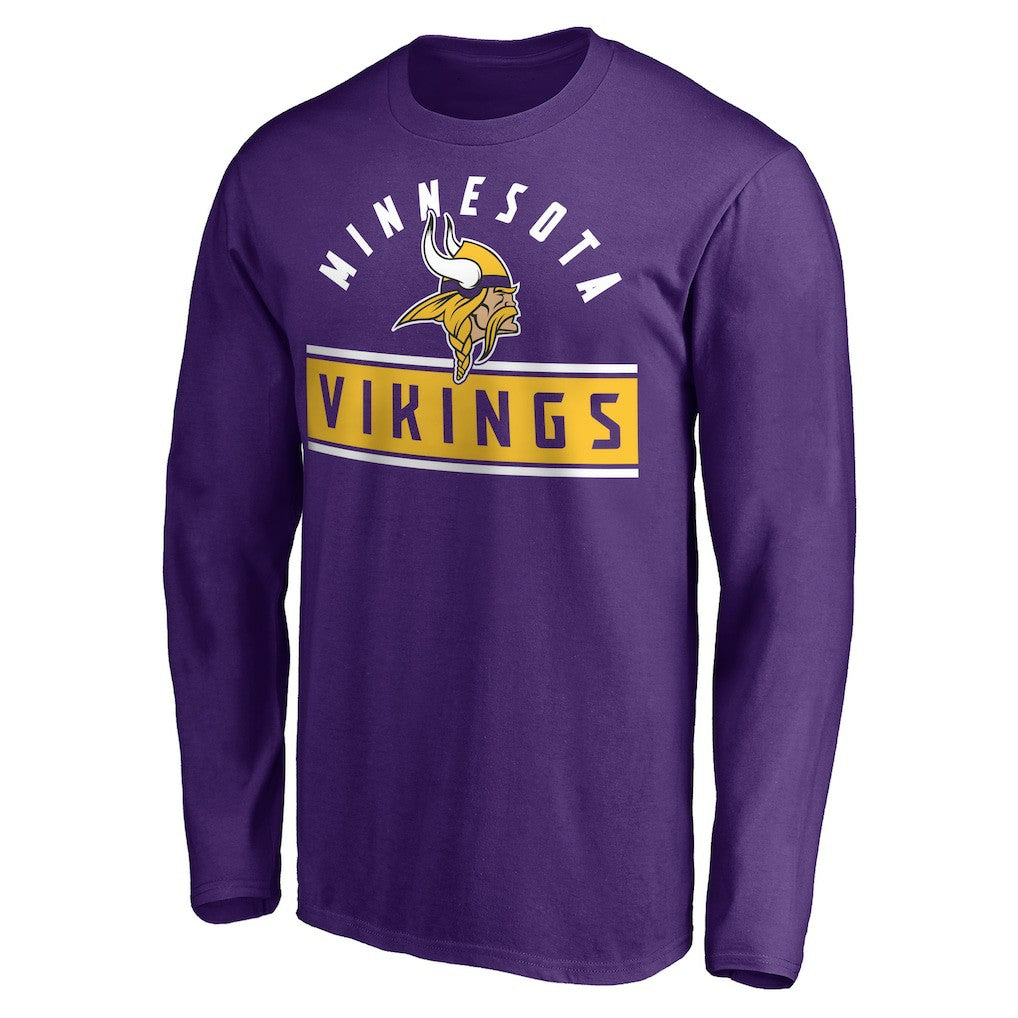 Minnesota Vikings Team Arch Knockout Long Sleeve T-Shirt - Purple online
