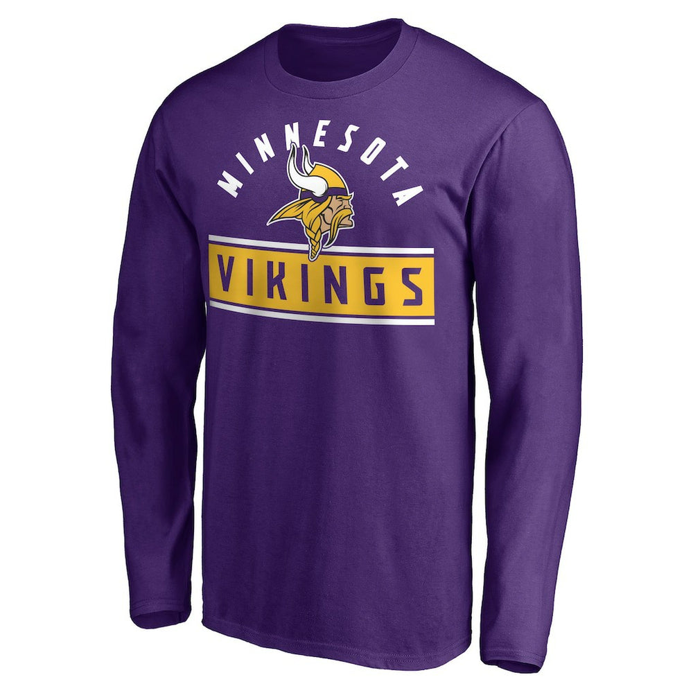 Minnesota Vikings Team Arch Knockout Long Sleeve T-Shirt - Purple online