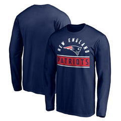 New England Patriots Team Arch Knockout Long Sleeve T-Shirt - Navy sale