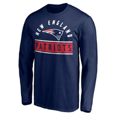 New England Patriots Team Arch Knockout Long Sleeve T-Shirt - Navy sale