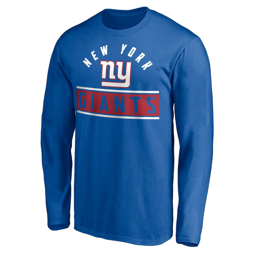 New York Giants Team Arch Knockout Long Sleeve T-Shirt - Royal discount