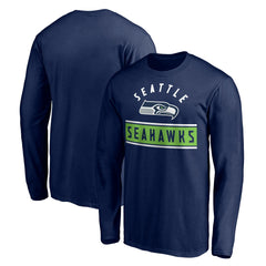 Seattle Seahawks Team Arch Knockout Long Sleeve T-Shirt - College Navy online