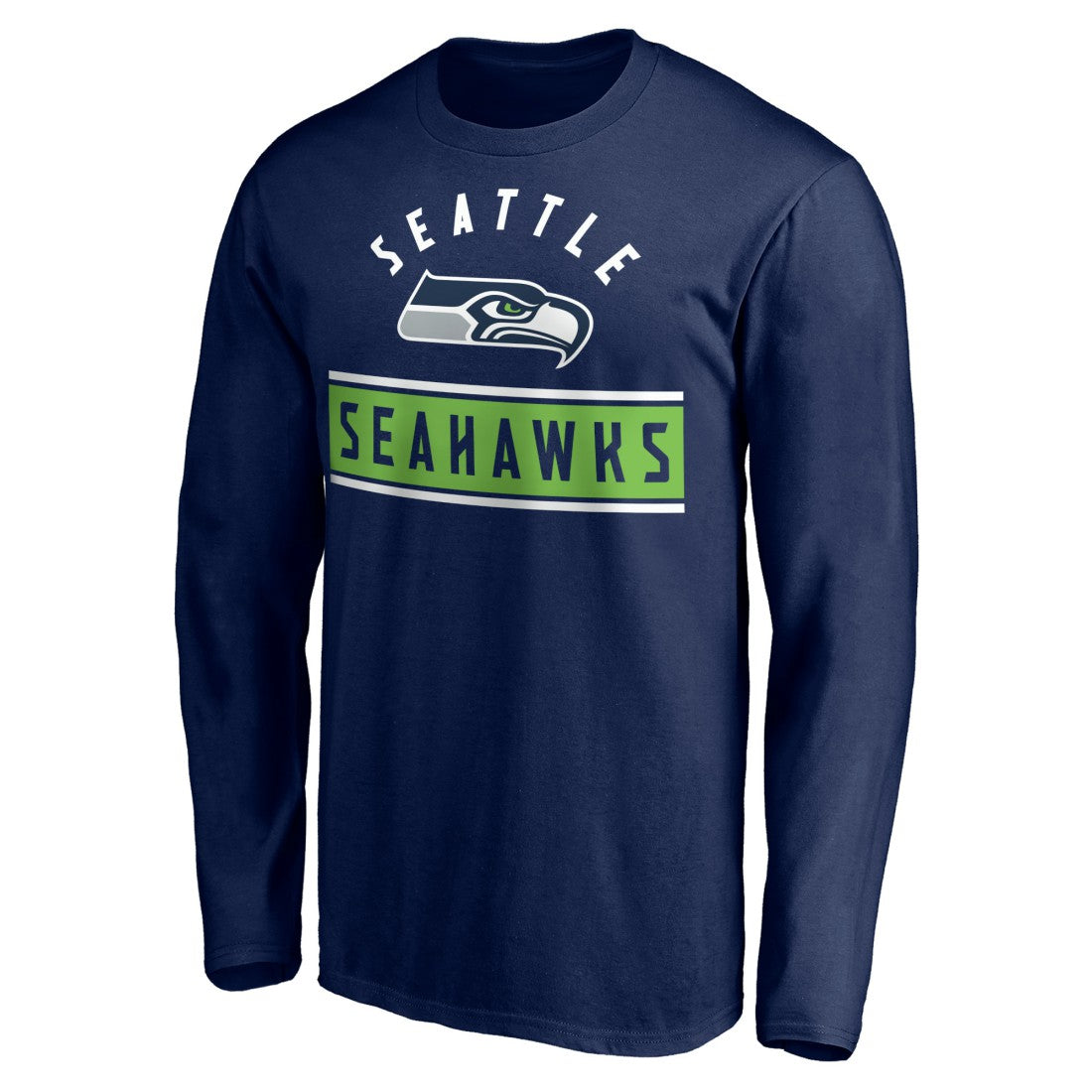 Seattle Seahawks Team Arch Knockout Long Sleeve T-Shirt - College Navy online