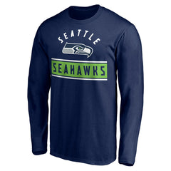 Seattle Seahawks Team Arch Knockout Long Sleeve T-Shirt - College Navy online