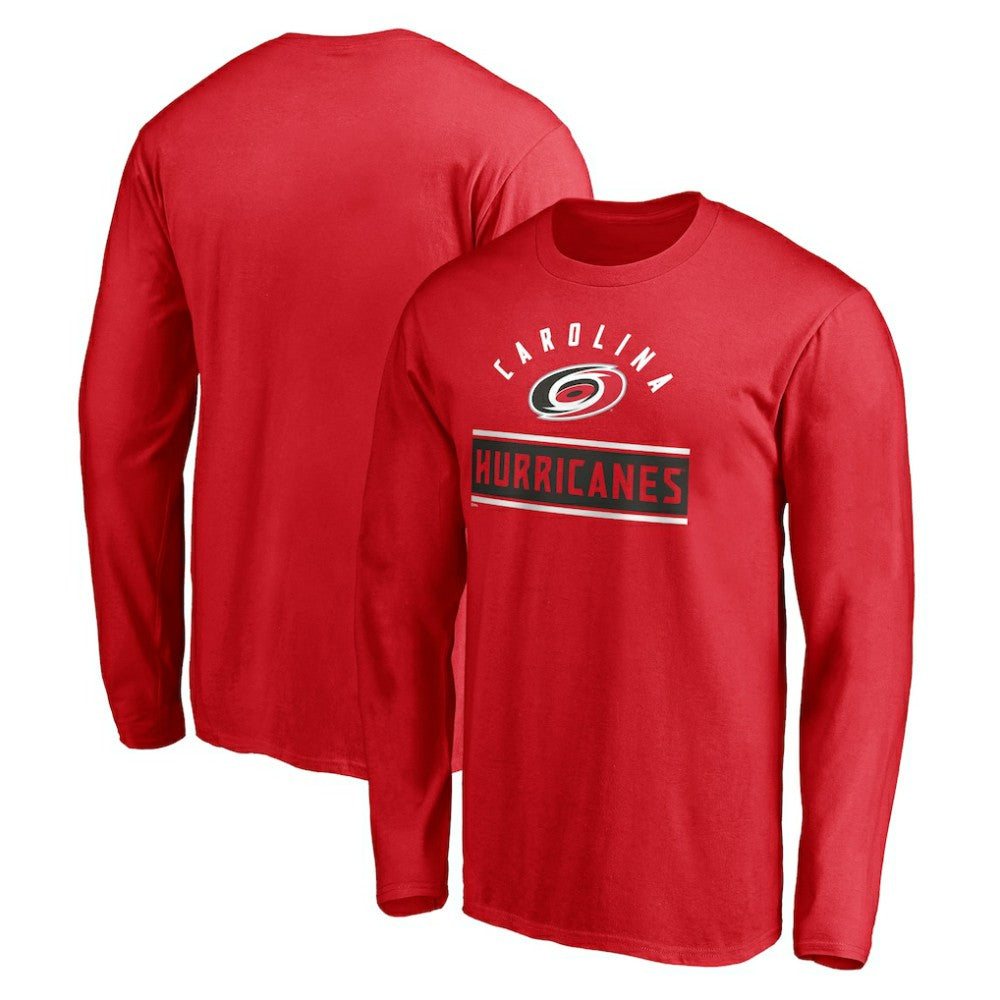 Carolina Hurricanes Team Arch Knockout Long Sleeve T-Shirt Red