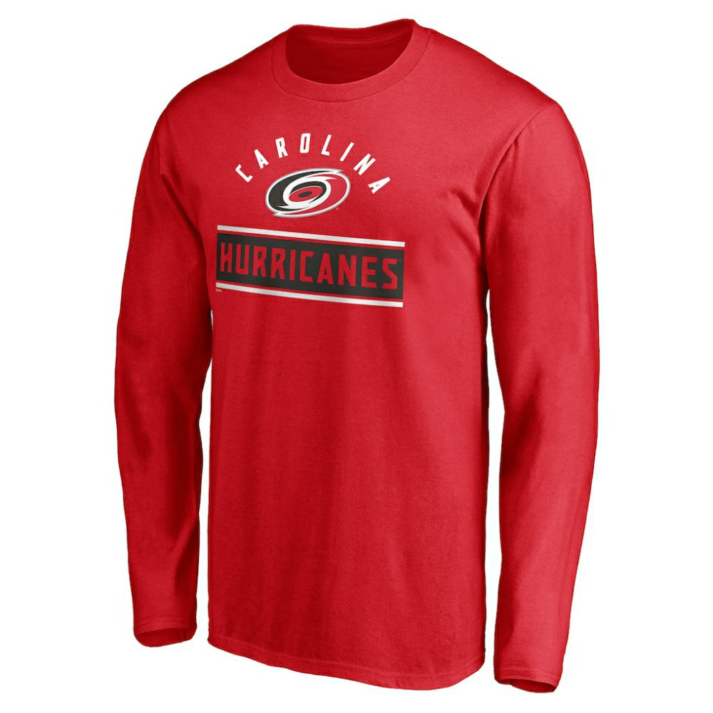 Carolina Hurricanes Team Arch Knockout Long Sleeve T-Shirt Red