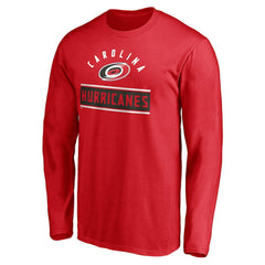 Carolina Hurricanes Team Arch Knockout Long Sleeve T-Shirt Red