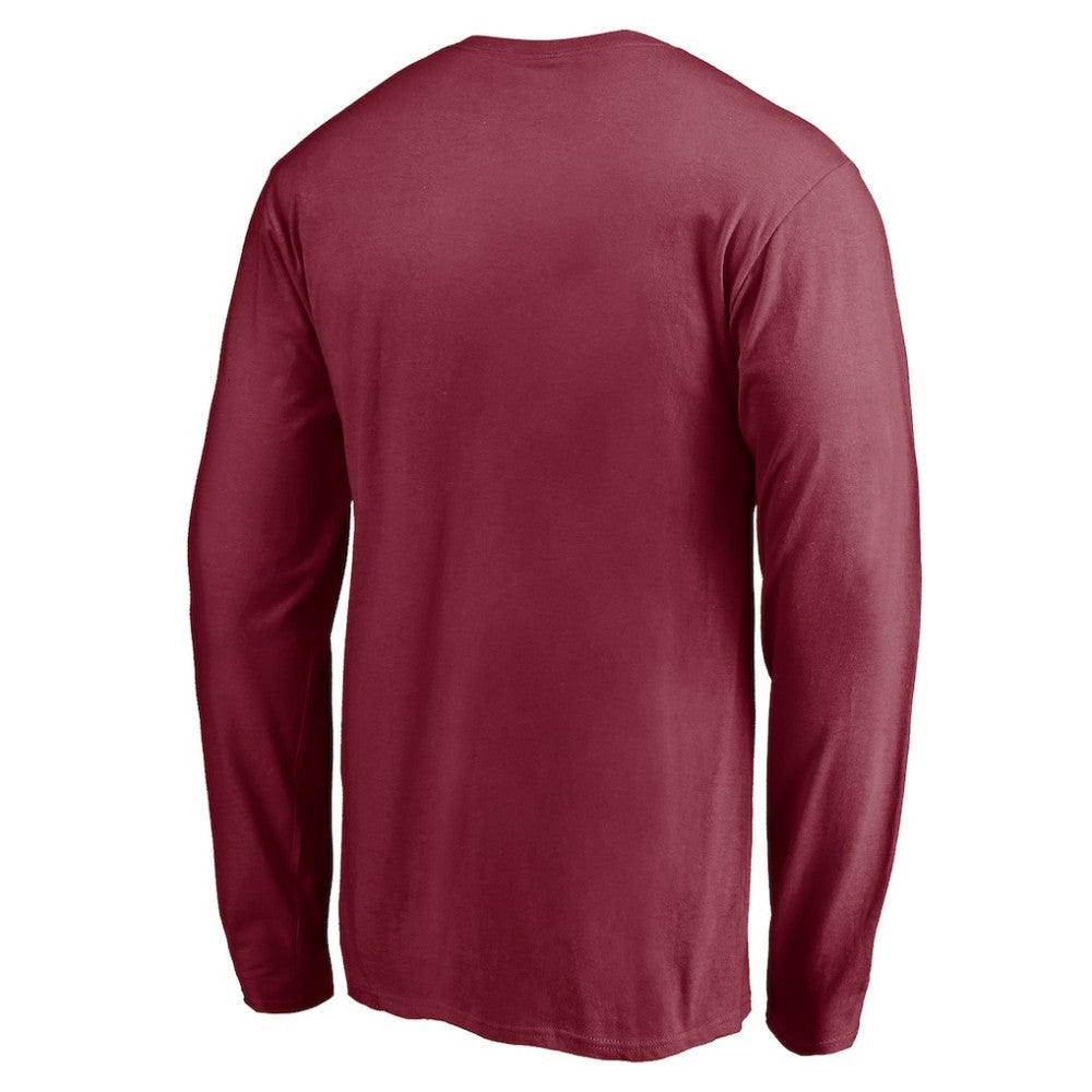 Colorado Avalanche Team Arch Knockout Long Sleeve T-Shirt Burgundy