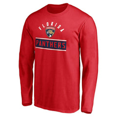 Florida Panthers Team Arch Knockout Long Sleeve T-Shirt Red