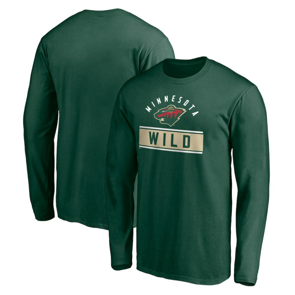 Minnesota Wild Team Arch Knockout Long Sleeve T-Shirt Green