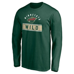 Minnesota Wild Team Arch Knockout Long Sleeve T-Shirt Green