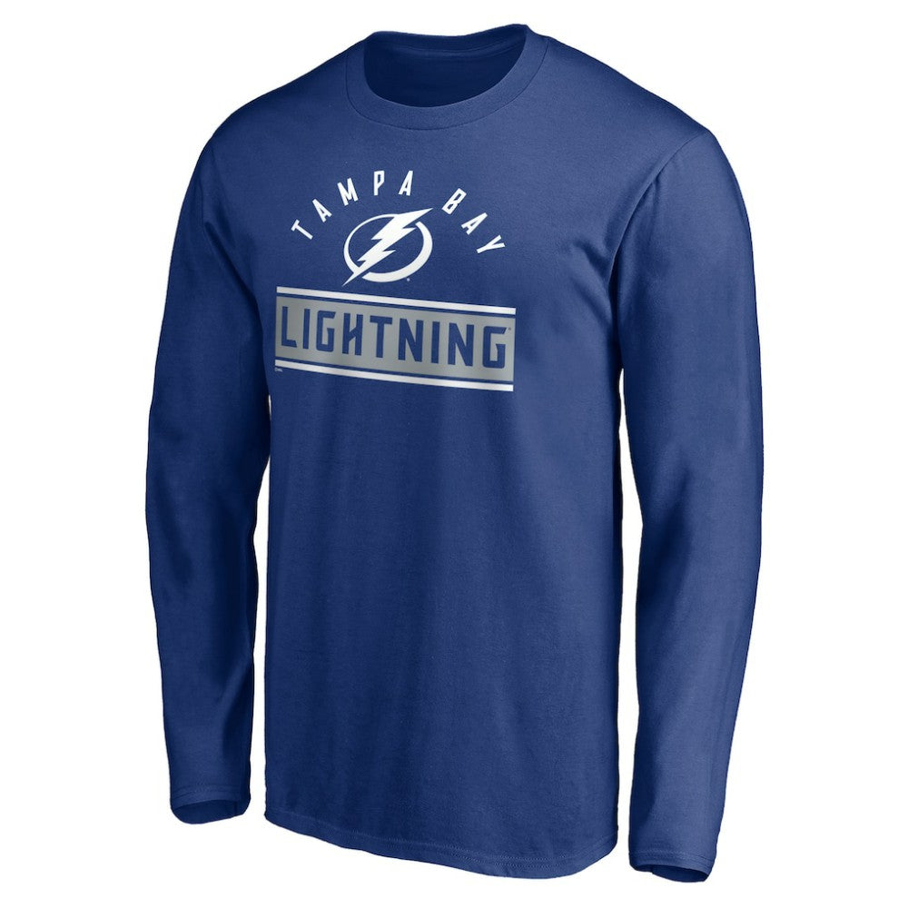 Tampa Bay Lightning Team Arch Knockout Long Sleeve T-Shirt Blue