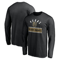 Vegas Golden Knights Team Arch Knockout Long Sleeve T-Shirt Black