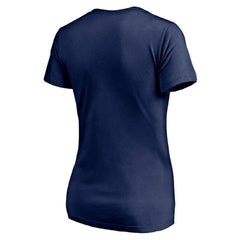 Edmonton Oilers Women's Mascot In Bounds V-Neck T-Shirt Navy