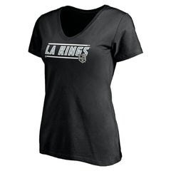 Los Angeles Kings Women's Mascot In Bounds V-Neck T-Shirt Black