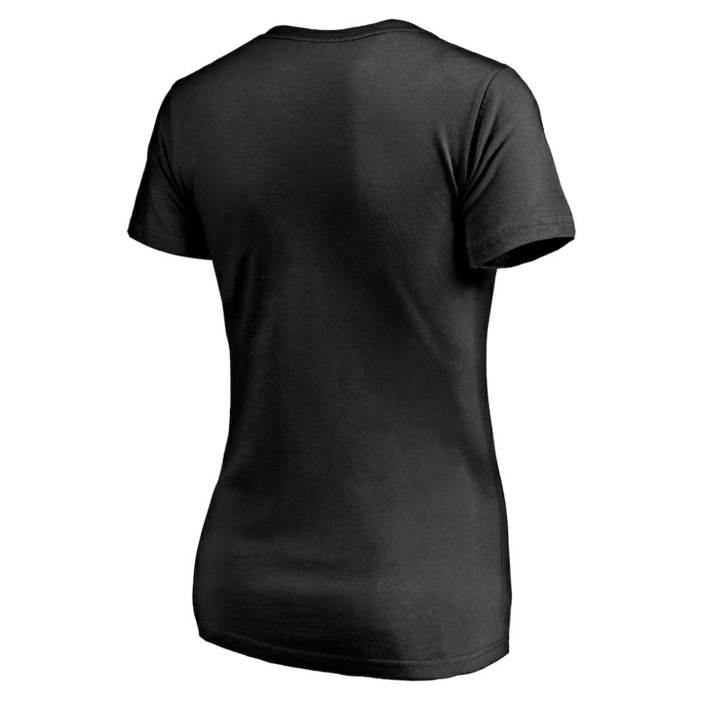 San Jose Sharks Women's Mascot In Bounds V-Neck T-Shirt Black