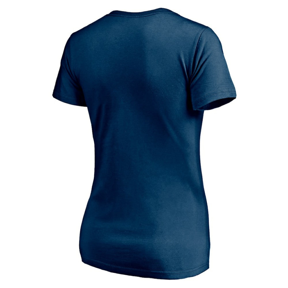 Seattle Kraken Women's Mascot In Bounds V-Neck T-Shirt Deep Sea Blue