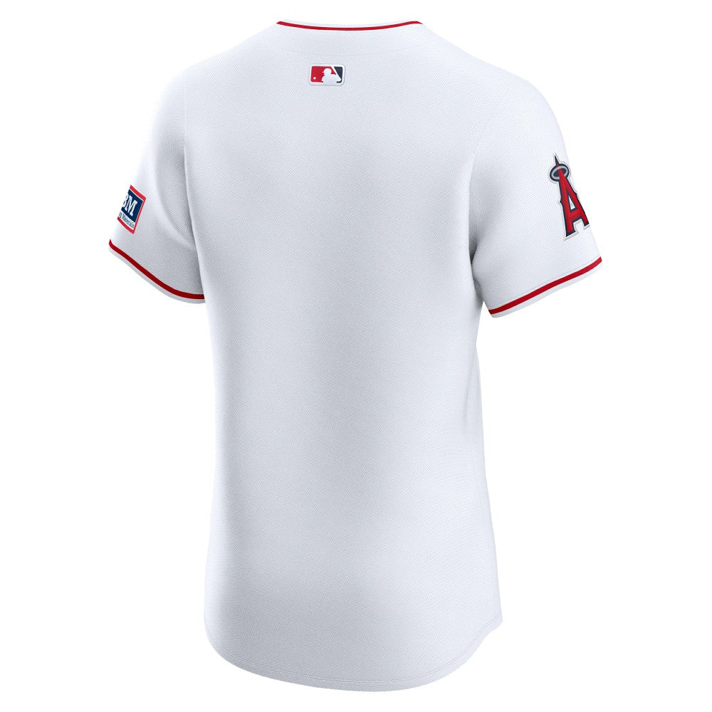 Los Angeles Angels Home Elite Patch Jersey - White | Nike