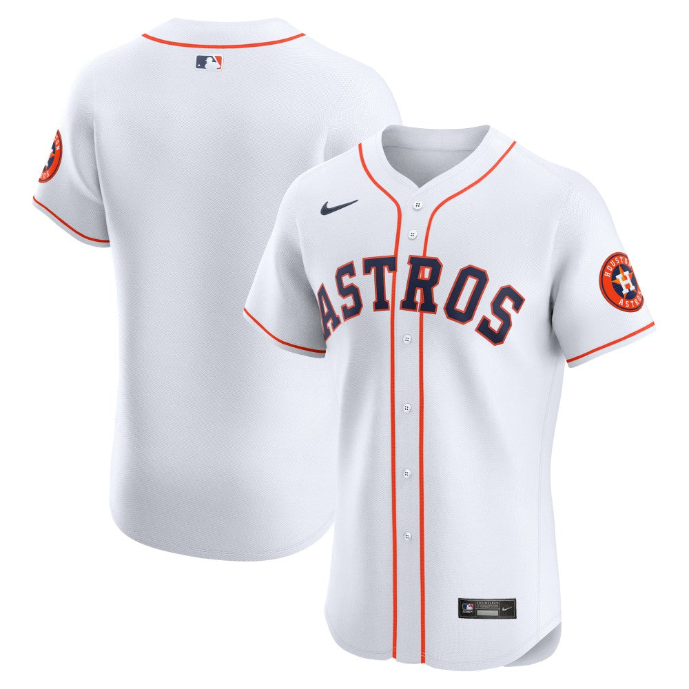 Houston Astros Home Vapor Premier Elite Patch Jersey - White | Nike