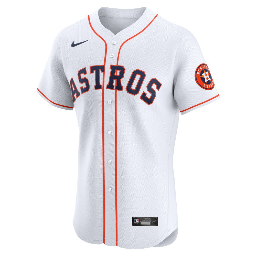 Houston Astros Home Vapor Premier Elite Patch Jersey - White | Nike
