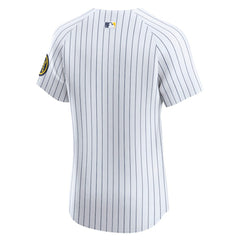 Milwaukee Brewers Alternate Vapor Premier Elite Patch Jersey - White | Nike