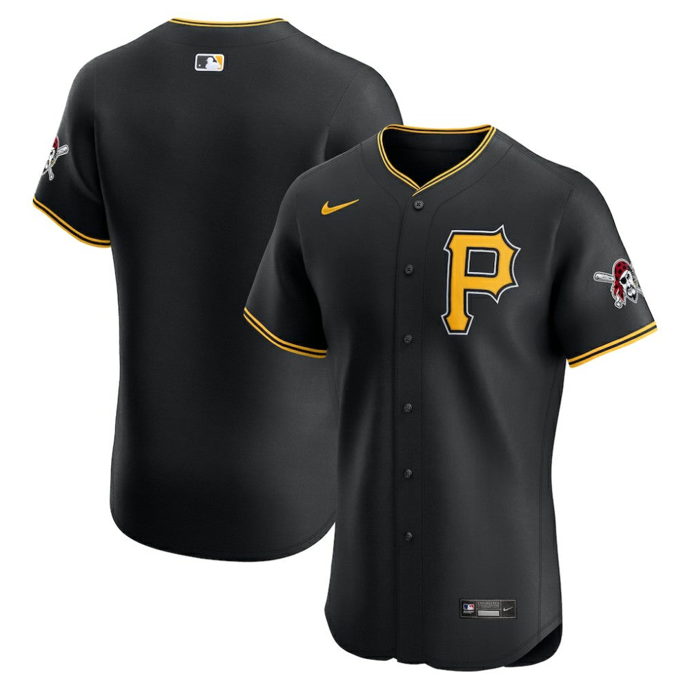Pittsburgh Pirates Alternate Vapor Premier Elite Patch Jersey - Black | Nike