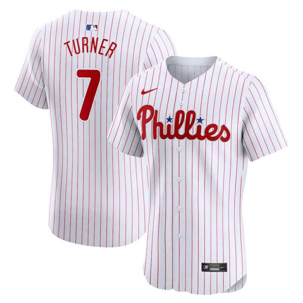 Trea Turner Philadelphia Phillies Home Elite Jersey - White | Nike