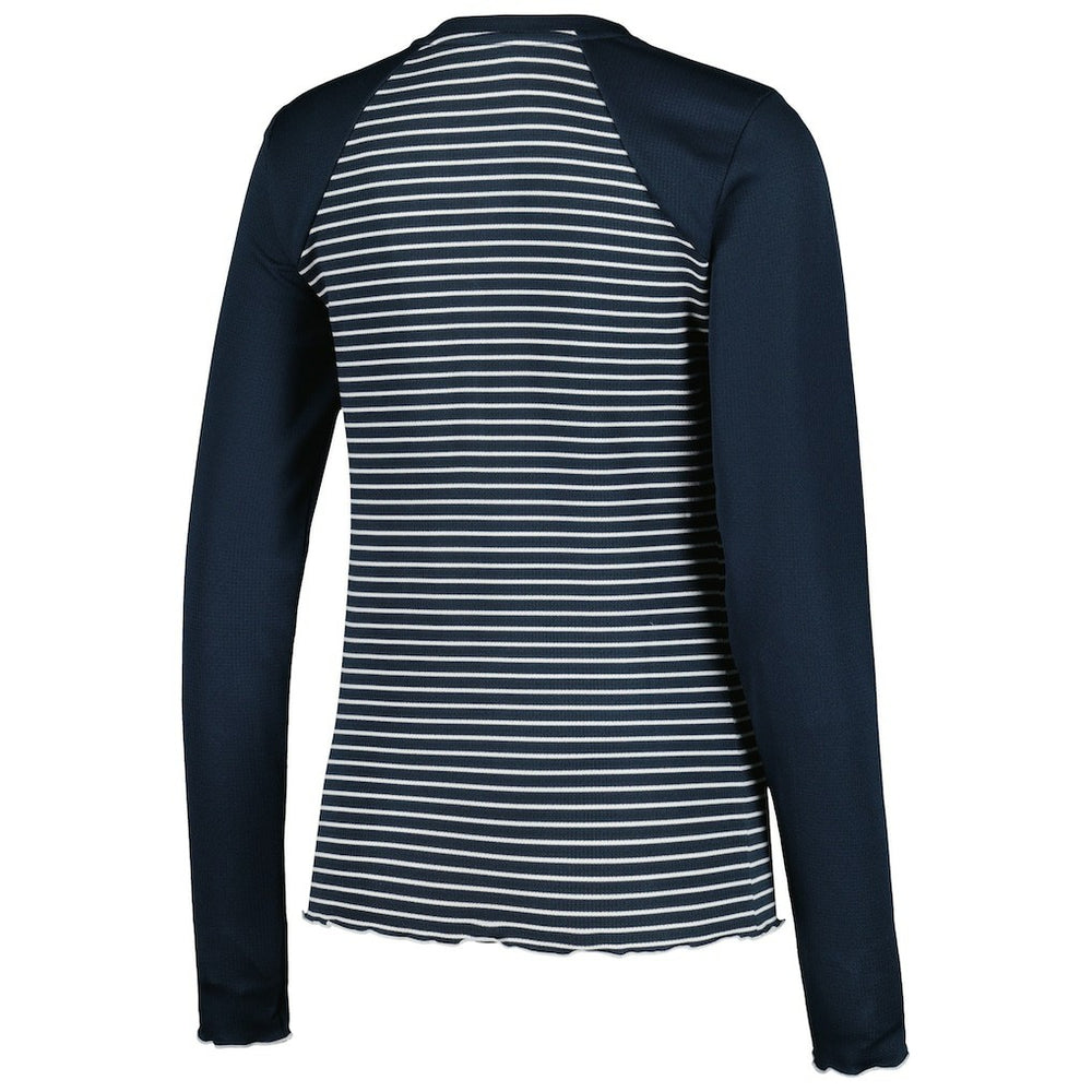 Chicago Bears Antigua Women's Maverick Waffle Henley Long Sleeve T-Shirt - Navy discount