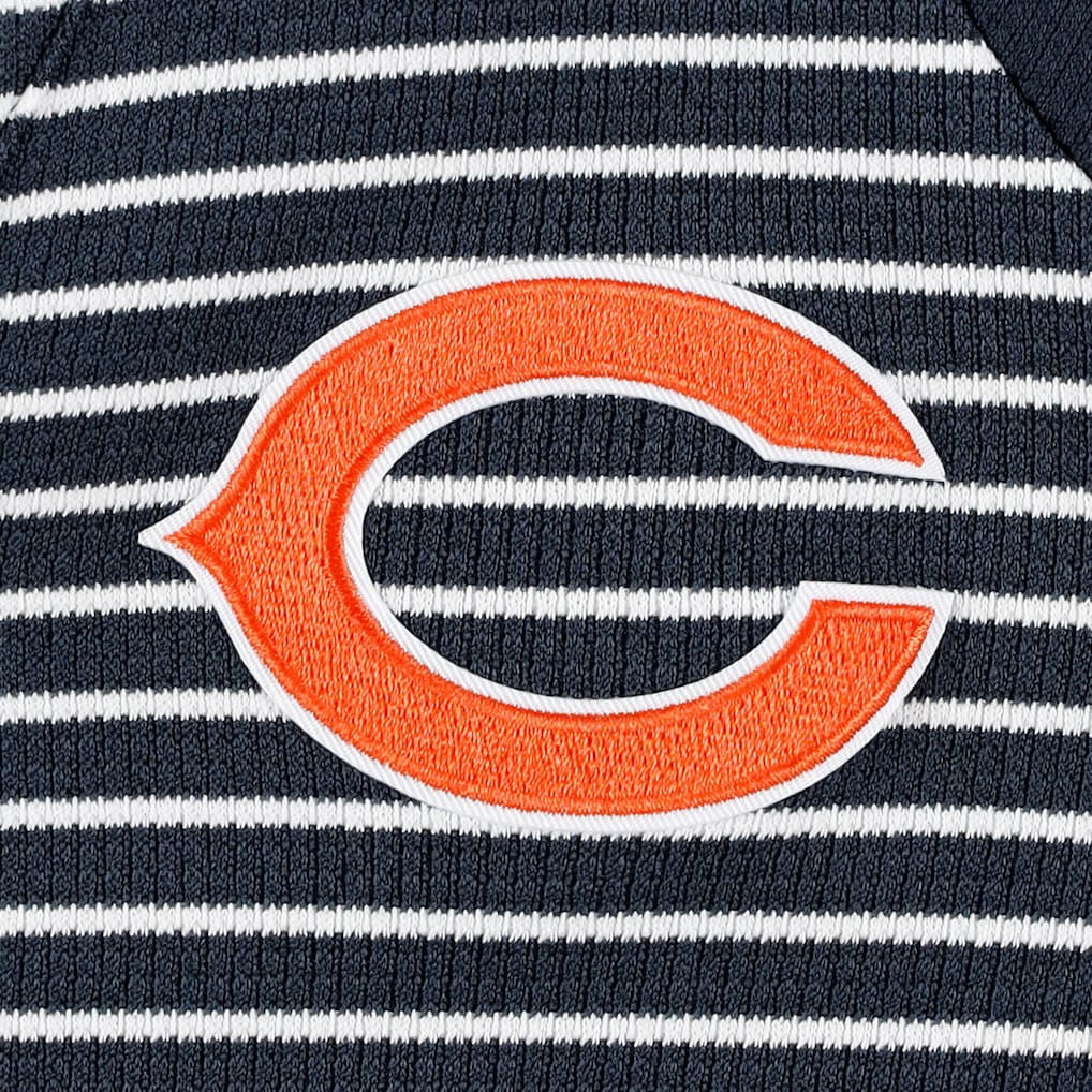 Chicago Bears Antigua Women's Maverick Waffle Henley Long Sleeve T-Shirt - Navy discount