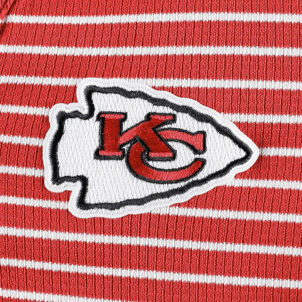 Kansas City Chiefs Antigua Women's Maverick Waffle Henley Long Sleeve T-Shirt - Red outlet