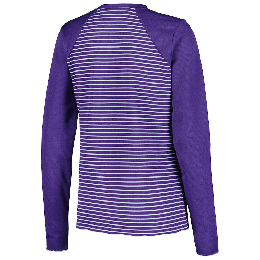Minnesota Vikings Antigua Women's Maverick Waffle Henley Long Sleeve T-Shirt - Purple online