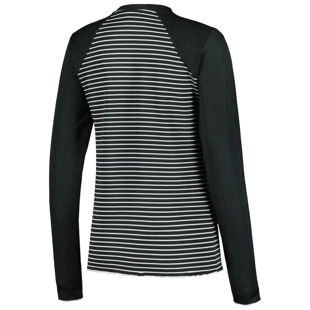 Pittsburgh Steelers Antigua Women's Maverick Waffle Henley Long Sleeve T-Shirt - Black on sale