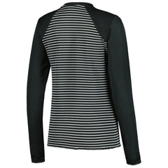Pittsburgh Steelers Antigua Women's Maverick Waffle Henley Long Sleeve T-Shirt - Black on sale