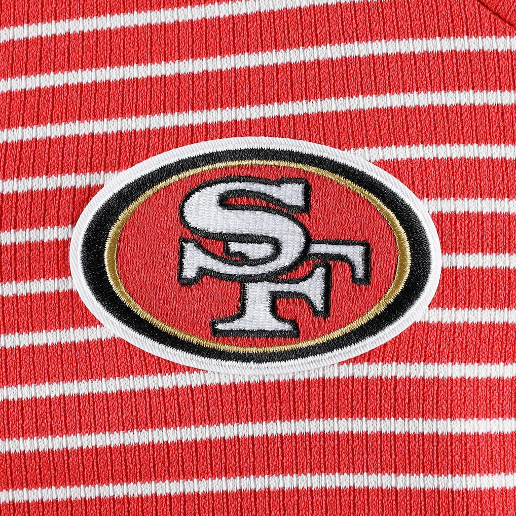 San Francisco 49ers Antigua Women's Maverick Waffle Henley Long Sleeve T-Shirt - Scarlet sale