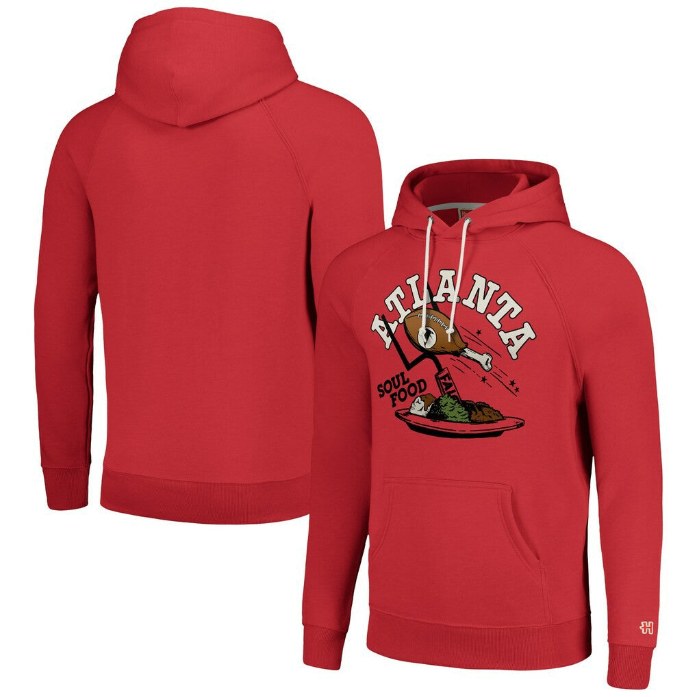 Atlanta Falcons Homage Unisex NFL x Guy Fieri’s Flavortown Tri-Blend Pullover Hoodie - Red outlet
